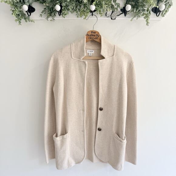 J. Crew Sweaters - J.Crew Women’s cream Long Sleeve Sweater Blazer Size XS P815 oversized